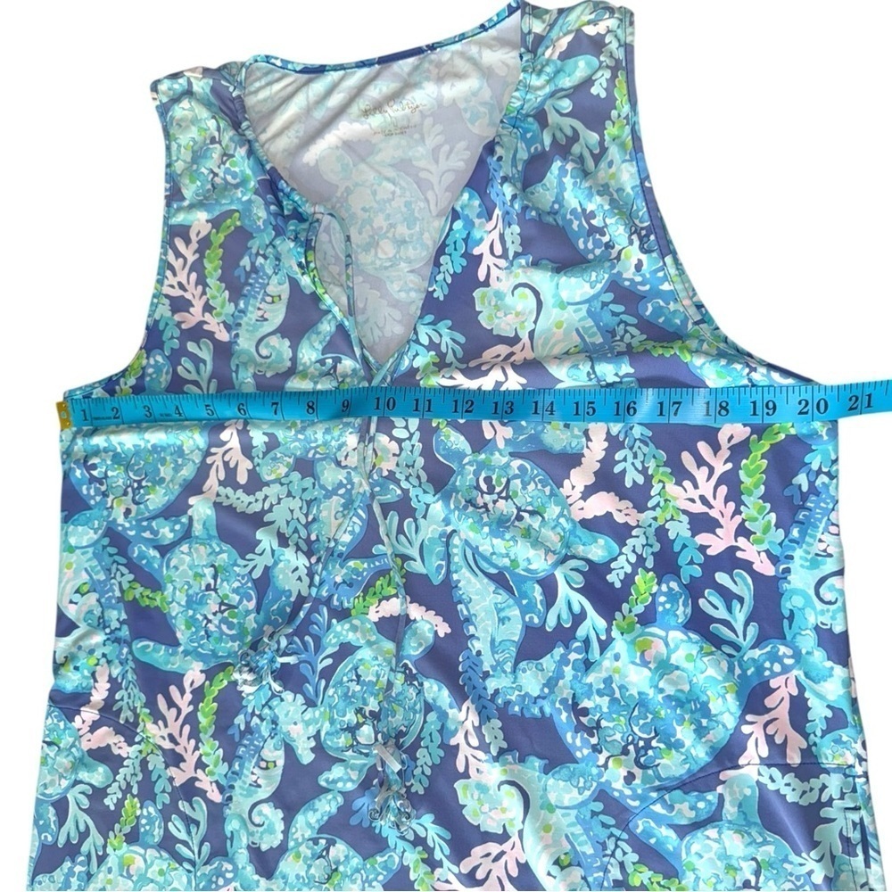 ▶️ Lilly Pulitzer ◀️ Johana Cover Up Pool Beach Dress Sea Turtle Large - Picture 7 of 14